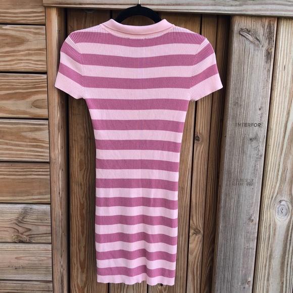 NWOT - LULUS Ribbed Knit Polo Mini Dress - Picture 6 of 6